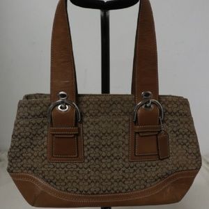 Coach Signature Small "C" Jacquard Soho Tote